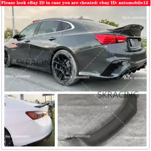 Kits de labios de alerón trasero FRP Duckbill sin pintar para Chevrolet Malibu 2013-2024 - Imagen 1 de 14