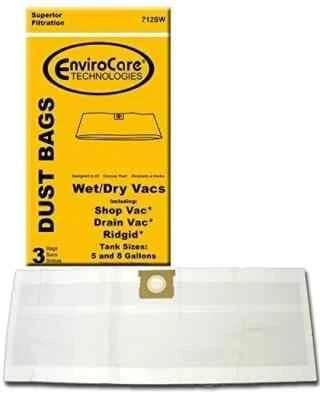 EnviroCare Replacement Vacuum Cleaner Dust Bags for 5 and 8 Gallon Wet Dry Va... - Image 1 of 3