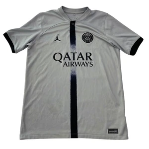 Air Jordan Qatar Airways Paris St Germain Shirt Womens XL Gray Performance LOOK - Picture 1 of 11