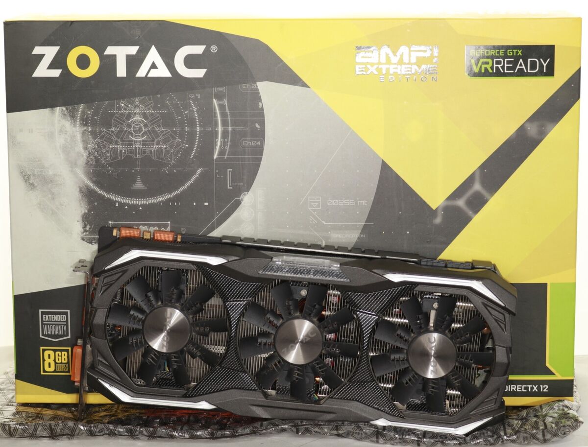 ZOTAC NVIDIA GeForce GTX 1080 Computer Graphics Cards for ZOTAC NVIDIA GeForce GTX 1080 Computer Graphics Cards for
