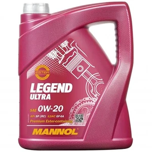 5L MANNOL 0W-20 LEGEND ULTRA MOTORÖL GM dexos1 Gen2 HTO-06 WSS-M2C947-A B1 0W20