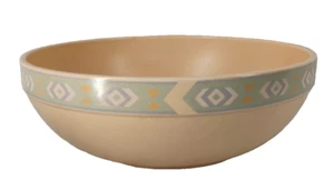 Vintage Treasure Craft Southwest Large Peach Aztec Salad Pasta Serving Bowl - Imagen 1 de 7