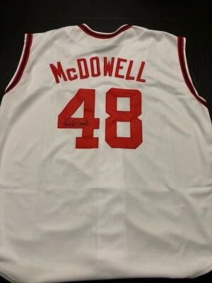 Indians Sam McDowell signed Jersey with WCOA - Image 1 of 4