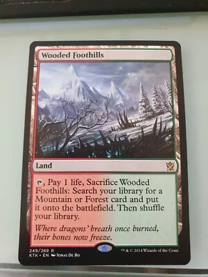 MTG Wooded Foothills Khans of Tarkir 249/269 Regular Rare - Image 1 of 2