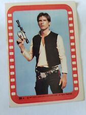 1977 Vintage Star Wars Sticker Red/ White Border #35 Han Solo.$50.00