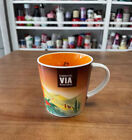 Rare Classic VIA Starbucks Coffee Stamps Mug Ceramics Cup 8oz