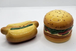 Hamburger & Hotdog Salt & Pepper Shakers - Picture 1 of 1