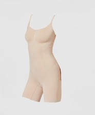 $298 Spanx Women's Beige Scoop Neck Slimming OnCore Shapesuit Bodysuit Size M