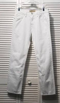 Vintage Guess Lincoln Slim Straight Jeans Men's 34X33 White Straight Leg Denim  - Image 1 of 4