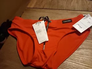 Small Calvin Klein Red Swimming Pants 27~28 Waist - Picture 1 of 5