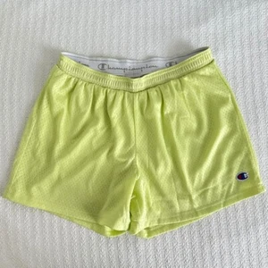 Champion Women’s Mesh Athletic Shorts Size small Lined YELLOW hard to find - Picture 1 of 1