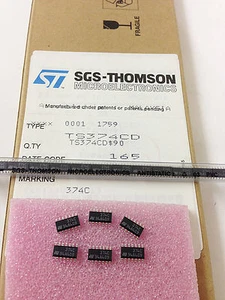 5 Stück TS374CD | LOW POWER QUAD CMOS VOLTAGE COMPARATOR | 3 - 16V | SO-14 | STM - Picture 1 of 4