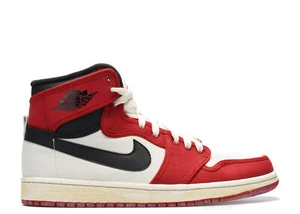 Air Jordan 1 Retro SZ 15 KO 2009 Nike WHITE RED BLACK 402297  ajko banned BRED - Picture 1 of 5
