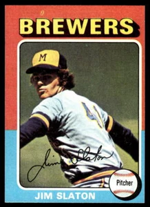 1975 Topps Mini #281 Jim Slaton BASEBALL Milwaukee Brewers - Picture 1 of 2