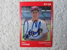 Phillies Pat Combs Signed Autographed 1989 Star Clearwater Phillies Mint