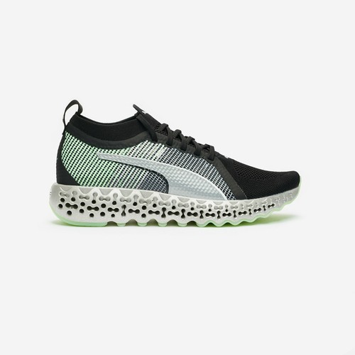 Scarpe uomo 8 5 Puma Calibrate Runner 194502 02 nero verde elettrico n1
