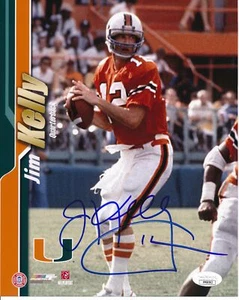 Jim Kelly HOF University of Miami signed/signiert 8x10 Foto JSA 163205 - Bild 1 von 2