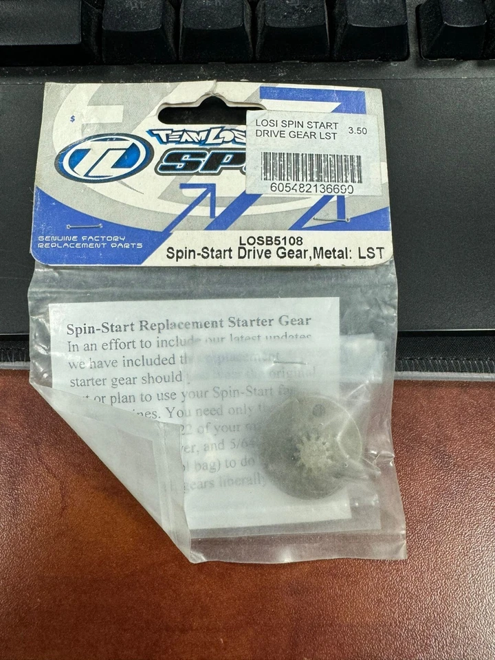 Team Losi LOSB5108 Spin Start Drive Gear Metal LST Lst2