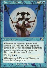 Magic the Gathering MTG 1x Decree of Silence x1 LP/LP+ x 1 Scourge 4x Available