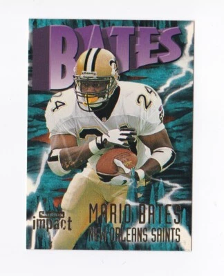 1997 SkyBox Impact #184 Mario Bates New Orleans Saints Arizona State ASU - Image 1 of 2