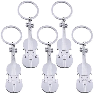 5 Pcs Guitar Keychain Pendant Bag Hanging Decoration Child Mini Metal - Bild 1 von 12