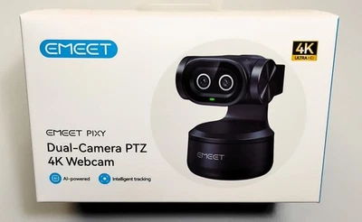 Веб-камера с двумя камерами EMEET PIXY 4K AI с управлением жестами и отслеживанием *1-й класс - Изображение 1 из 4