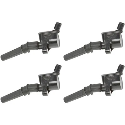 SET-DELGN10164-4 Delphi Ignition Coils Set of 4 for F350 Truck F150 E350 Van - Image 1 of 4