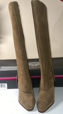 NUEVAS Botas Vince Camuto Tibani Para Mujer 5.5M Nuez moscada Gamuza Capas Eje Hasta la Rodilla Foto 1 de 4