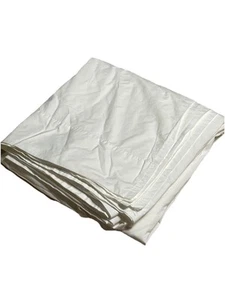 Sábana plana Brooklinen completa/doble blanca lisa 100 % algodón moderna tradicional - Imagen 1 de 4