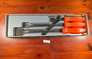 Snap-On Tools 3 Piece Gasket Scraper Set Hi-Viz Orange Grips CSA8C CSA12C CSA14C - Picture 1 of 12
