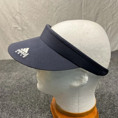 Adidas Blanco Tres Rayas Logo Golf Visera Adulto Azul Talla Única Sombrero Atlético Foto 1 de 4