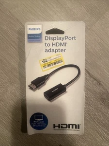 Philips Display Port to HDMI Adapter ~ Black - Picture 1 of 2