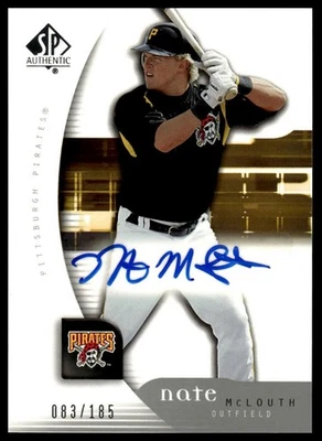 2005 Upper Deck Update #151 Nate McLouth 2005 SP Authentic Update #/185 - Image 1 of 2