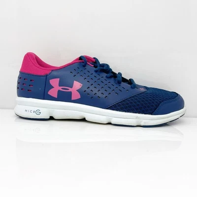Under Armour Girls Micro G Rave Rn 1285435-997 Blue Running Shoes Sneakers 6.5Y - Image 1 of 4