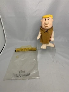 Vtg 1970 R Dakin Hanna Barbera Flintstones Barney Action Figure Doll Toy w Bag - Picture 1 of 20