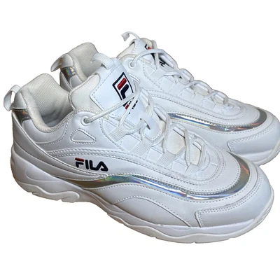 FILA Ray Hologram White Women's Sneakers Tennis Shoes Size 11 - Image 1 of 4