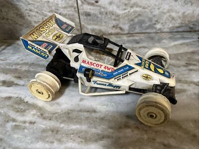 NIKKO MASCOT 4WD Frame Buggy RC Car 1987 1/14 Scale White Rare - Image 1 of 4