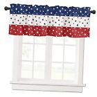  Valance Curtains for Kitchen Windows 42"W x 12"L Independence-034me85725