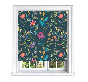 Lister Cartwright Dark Tropical Blackout Roller Blinds Windows Blind Easy Fit - Picture 1 of 6