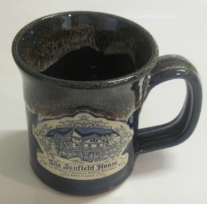 Deneen Pottery THE SCOFIELD HOUSE B &B Door County Mug Hand Thrown USA 2011 RARE - Picture 1 of 8