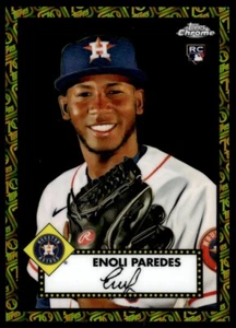 2022 TOPPS CHROME PLATINUM BLACK GOLD ROOKIE /10 ENOLI PAREDES - Picture 1 of 2