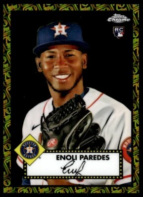 2022 TOPPS CHROME PLATINUM BLACK GOLD ROOKIE /10 ENOLI PAREDES - Image 1 of 2