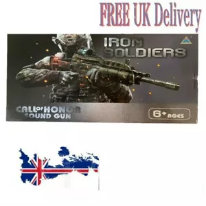 TD-2007 Kids Toy Military Assault Rifle Gun with Flashing Lights Sound Vibration - Picture 1 of 3