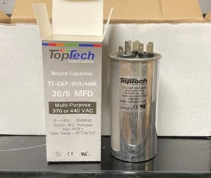 TopTech 30/5  MFD. 440R  Round Capacitor - Picture 1 of 1