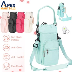 For Stanley Tumbler Cup 40oz Water Bottle Carrier Holder Travel Bag Phone Pouch - Picture 1 of 13