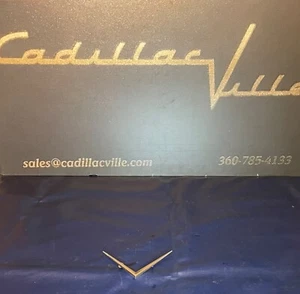 1970 Cadillac Hood V Emblem Ornament Trim Chrome Used Original Vee - Picture 1 of 9