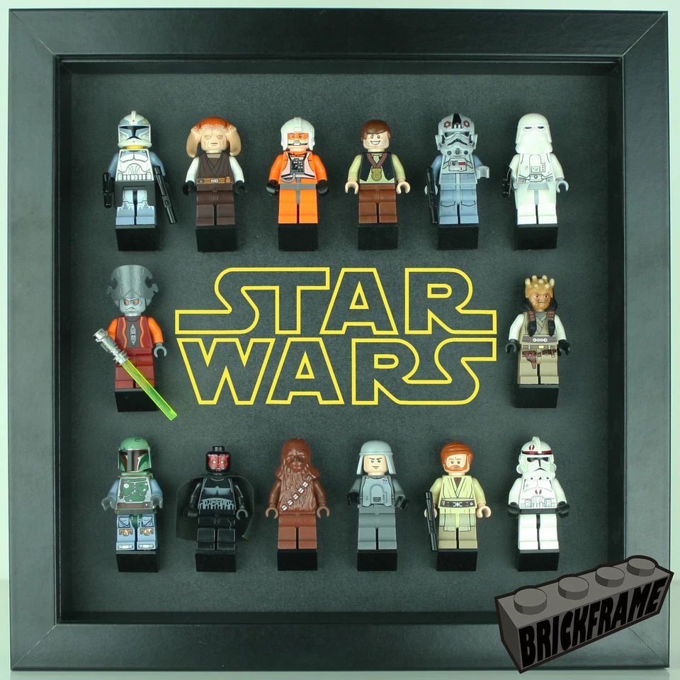 Display frame case for Lego Star Wars Logo Minifigures