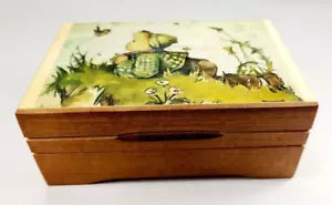 Vintage Hummel Spieluhr Reuge Holz spielt Edelweiß Lador Swiss 2866 - Bild 1 von 10