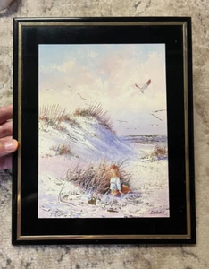 Vintage Little Girl at the Beach wall art 8x 10 inches - Picture 1 of 5