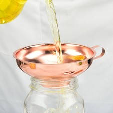 Imbuto in scatola barattolo oro rosa bocca larga acciaio inox con maniglia strumento da cucina